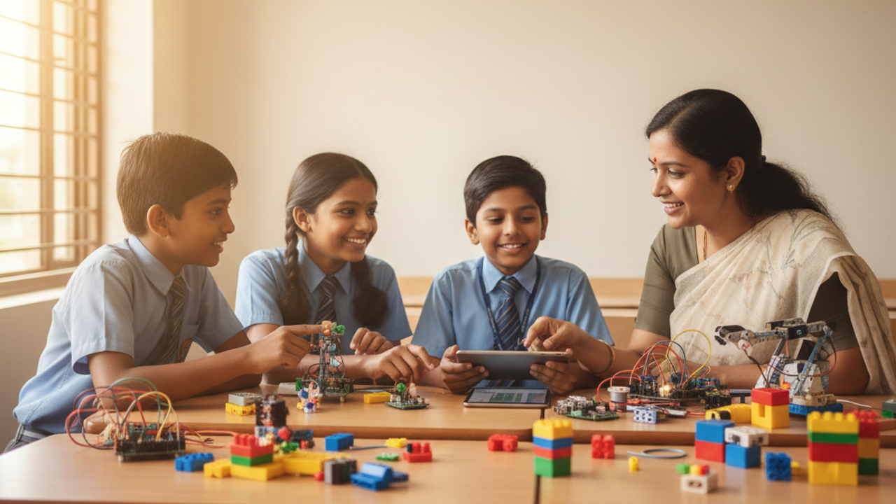 Coding and AI kits for school libraries — illustrative photograph