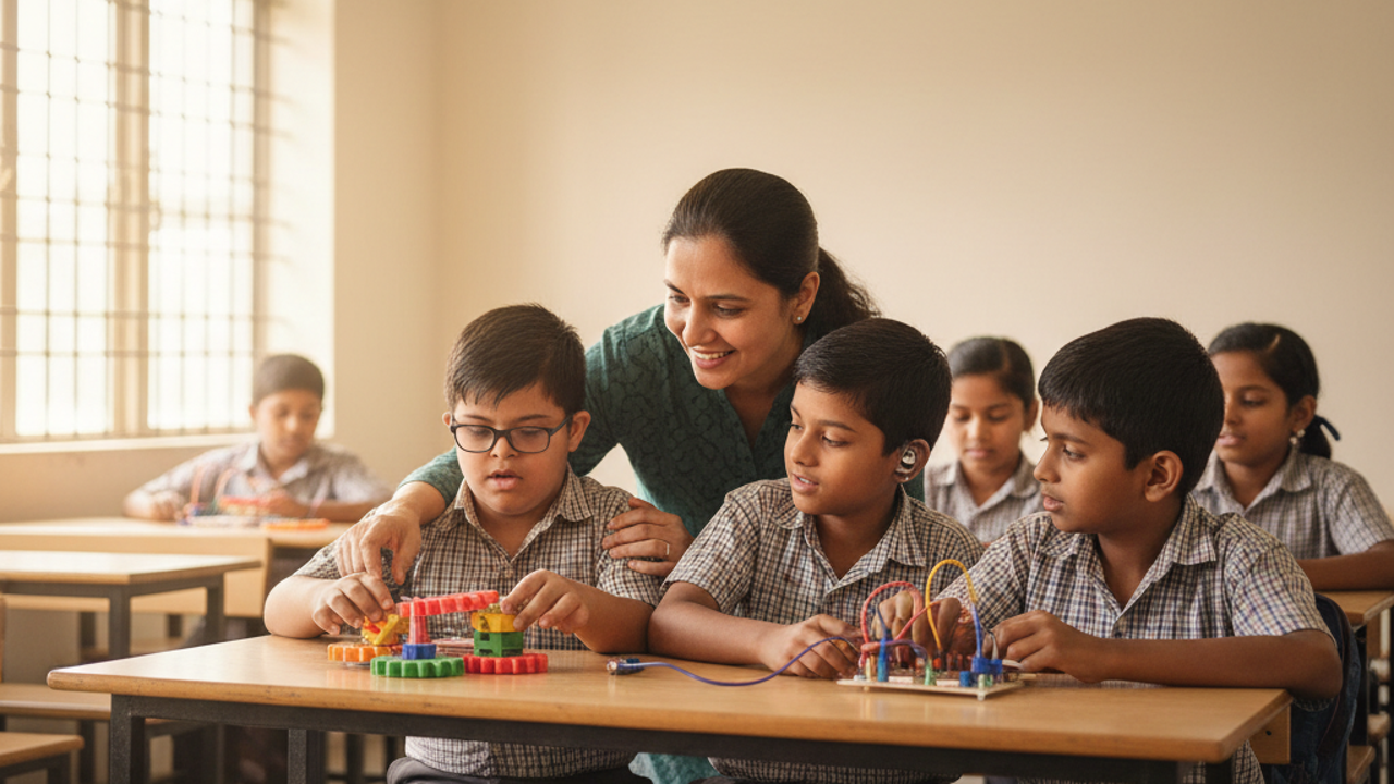 Inclusive STEM Education for Special Needs Students in India — illustrative photograph