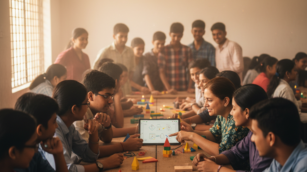 Personalised learning for 40 to 80 students on one device — illustrative photograph